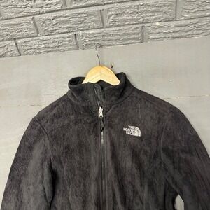 The‎ North Face Osito Fleece Jacket Womens Small Black Full Zip Soft Fuzzy 2679